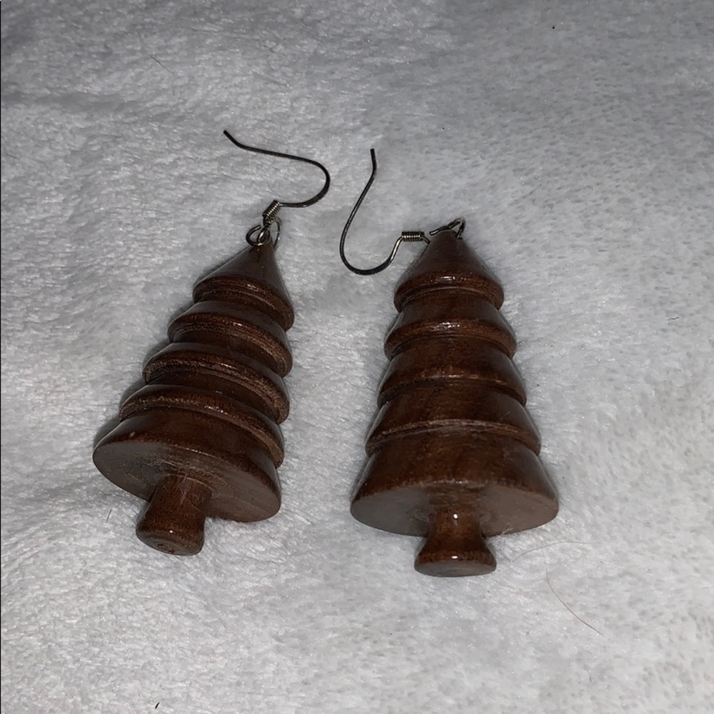 Christmas tree ear rings